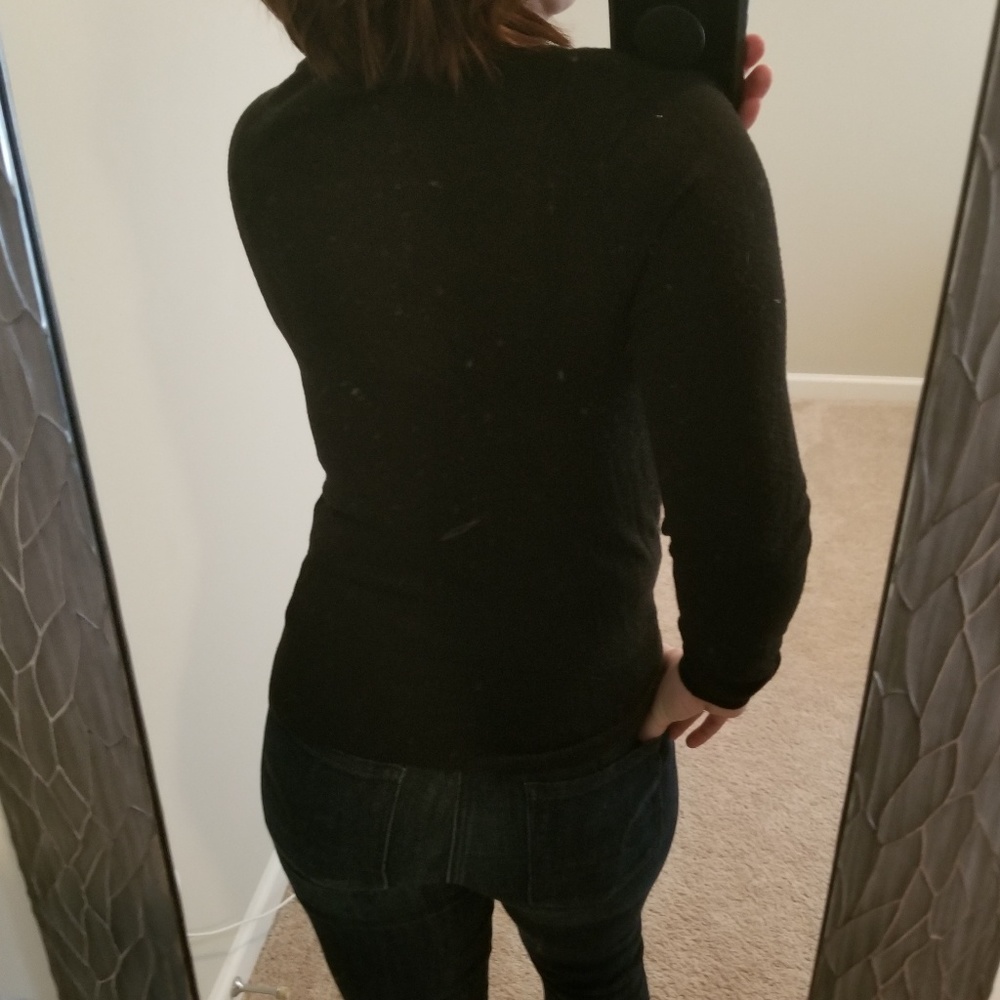 ❤ H&M Open Front Drape Longsleeve Knit Blouse - Picture 3 of 4
